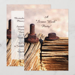 Inbjudan till pension-partiet, roligt, besättnings