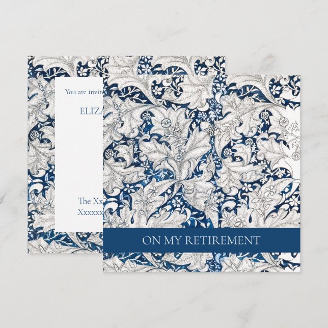 INBJUDAN TILL pension: WILLIAM MORRIS  (Fram/baksida)