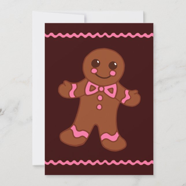 Inbjudan till pepparkaksgubbe (Framsida)