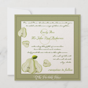 Inbjudan till Perfekt Pear Wedding