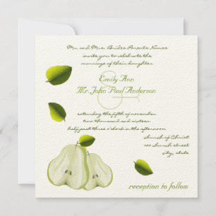 Inbjudan till Perfekt Pear Wedding
