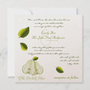 Inbjudan till Perfekt Pear Wedding