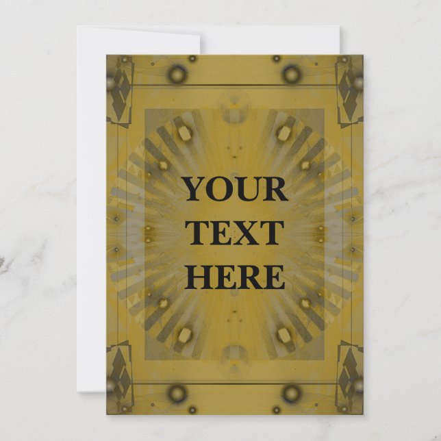 Inbjudan till personlig Abstrakt Art Deco-händelse (Framsida)