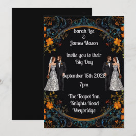 Inbjudan till personlig bröllop och Inbjudan