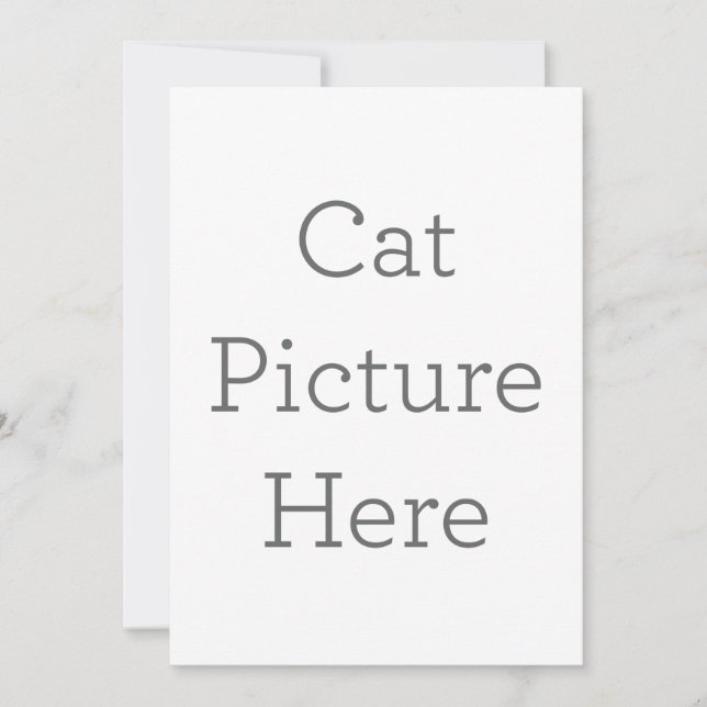 Platt inbjudan, Storlek: 12.7 x 17.8 cm, Papper: Signature matt, Hörn: Kvadrat, Kuvert: Vit, Tryckkvalitet: Standard (Framsida)