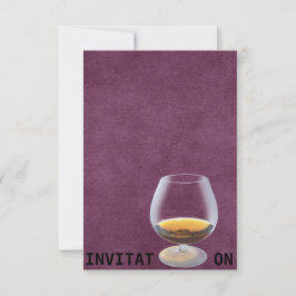 Inbjudan till Personlig för chic Drink Middag VIP