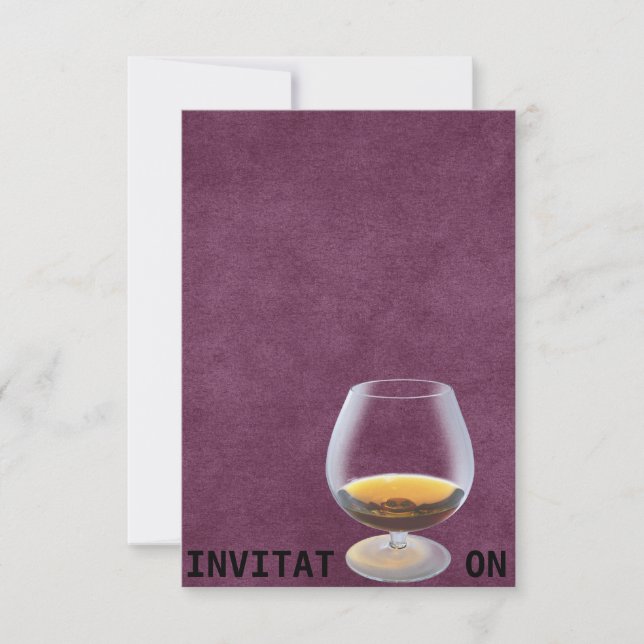 Inbjudan till Personlig för chic Drink Middag VIP (Framsida)
