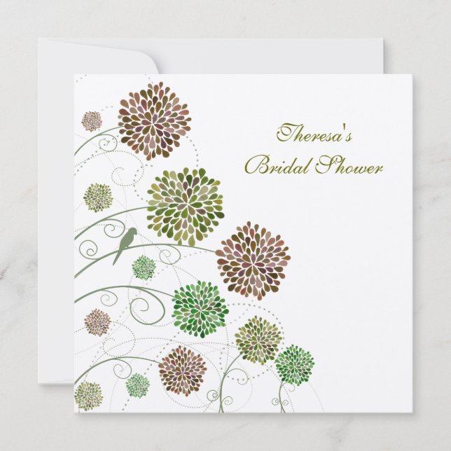 Inbjudan till Personlig för Gables-Grönt för möhip (Framsida)