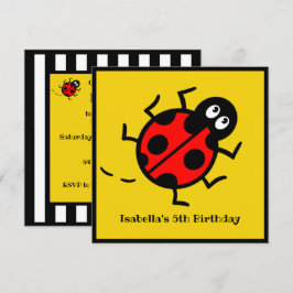 Inbjudan till personlig Ladybird Mönster