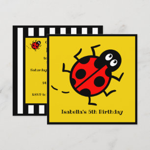 Inbjudan till personlig Ladybird Mönster