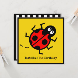 Inbjudan till personlig Ladybird Mönster