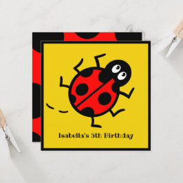 Inbjudan till personlig Ladybird Mönster