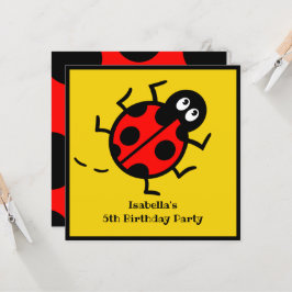 Inbjudan till personlig Ladybird Mönster