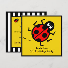 Inbjudan till personlig Ladybird Mönster