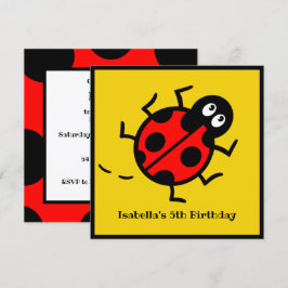 Inbjudan till personlig Ladybird Mönster