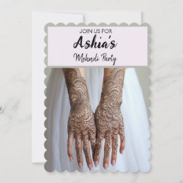 Inbjudan till personlig Mehndi/Henna Party-gruppen