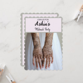Inbjudan till personlig Mehndi/Henna Party-gruppen