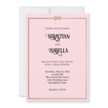 Inbjudan till personlig Ofinity Kärlek Rosa bröllo
