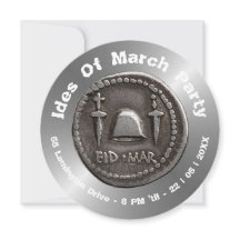 Inbjudan till personligens romerska myntdesign