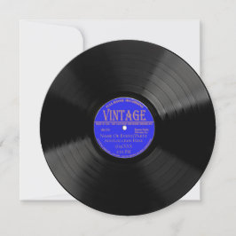 Inbjudan till personligens vinylpostdesign