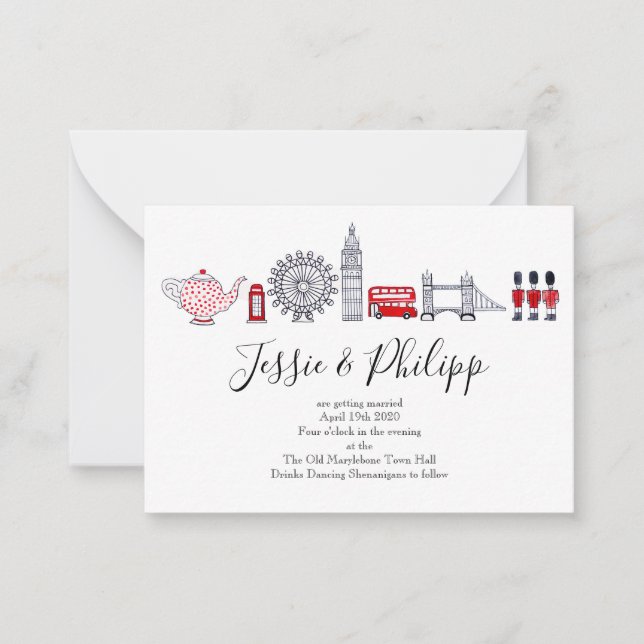 Inbjudan till personligt bröllp (Framsida)