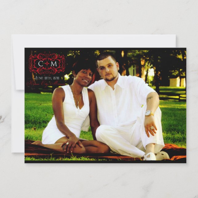 Inbjudan till personligt bröllp (Framsida)