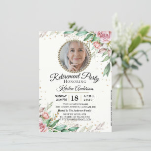 Inbjudan till Photo Anpassningsbar Botanical Pensi