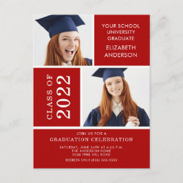 Inbjudan till Photo Studenten ~Classy Red & White