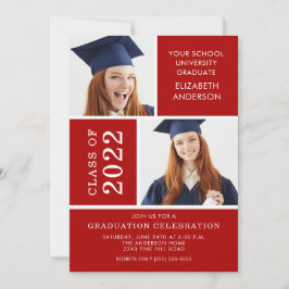Inbjudan till Photo Studenten ~Classy Red & White