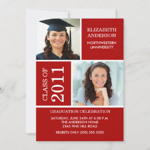 Inbjudan till Photo Studenten ~Classy Red & White