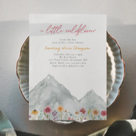 Inbjudan till Photo WildblomMountain Baby Shower
