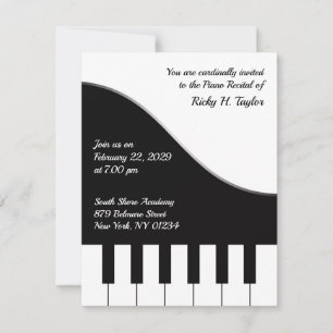 Inbjudan till Piano-konsert