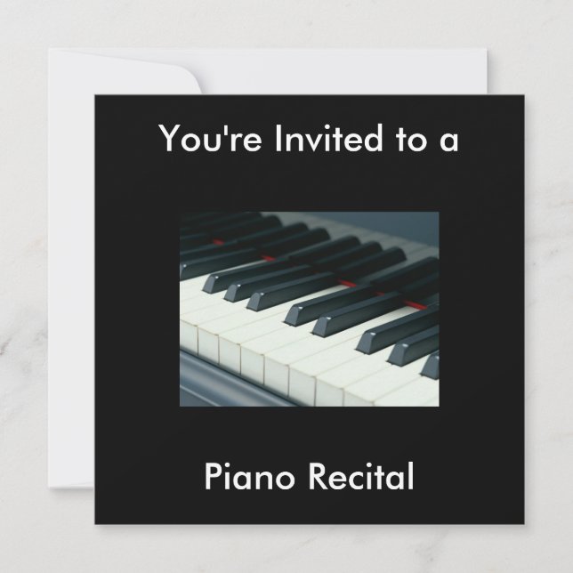 Inbjudan till Piano Skäl (Framsida)