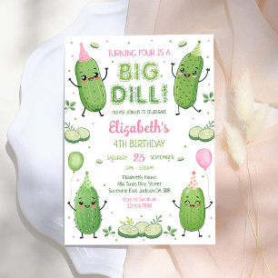 Inbjudan till Pickle Big Dill Party Födelsedagsfes