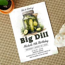 Inbjudan till Pickles och Jars födelsedagsfest