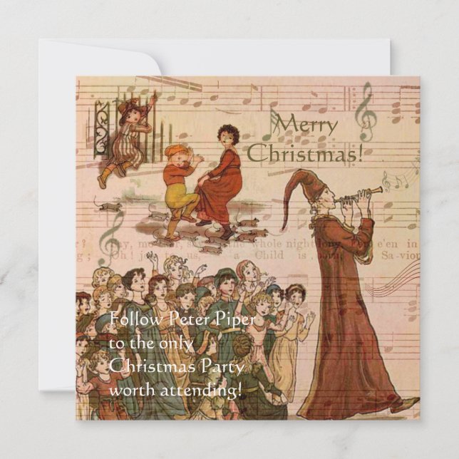 Inbjudan till Pied Piper Collage (Framsida)