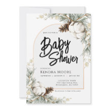 Inbjudan till Pinecone Spruce Winter Baby Shower