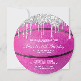 Inbjudan till Pink Silver Drip Girls basketboll