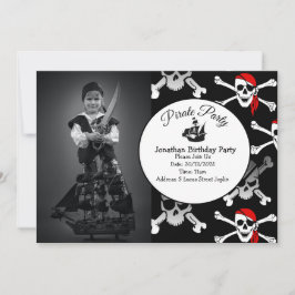 Inbjudan till pirat Boy Party