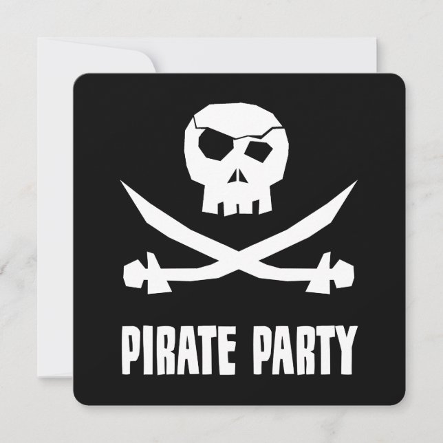 Inbjudan till pirat-partiet (Framsida)
