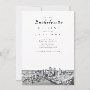 Inbjudan till Pittsburgh Bachelorette-partiet