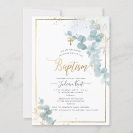 Inbjudan till PixDezines H2 Eucalyptus Baptism