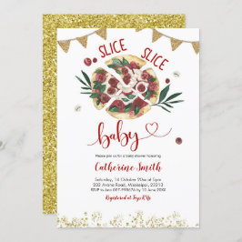 Inbjudan till Pizza Baby Shower