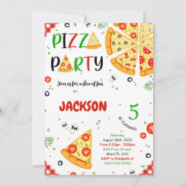 Inbjudan till Pizza Birthday