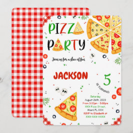 Inbjudan till Pizza Birthday