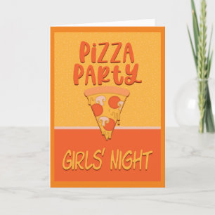 Inbjudan till Pizza Party Girls Nattkväll