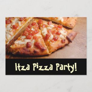 Inbjudan till Pizza Party Personlig Card
