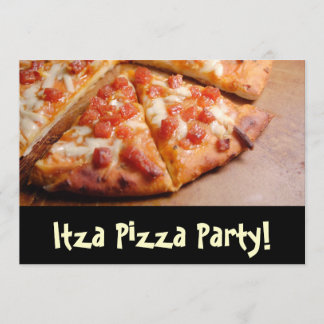 Inbjudan till Pizza Party Personlig Card