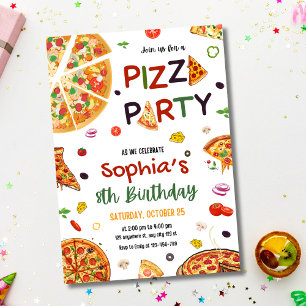 Inbjudan till Pizzafest Födelsedagsfirande, Pizza