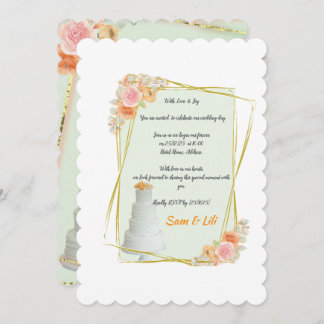 inbjudan till planerat bröllop